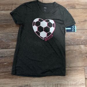 DSG Kids' Charcoal Soccer Goals Tee
